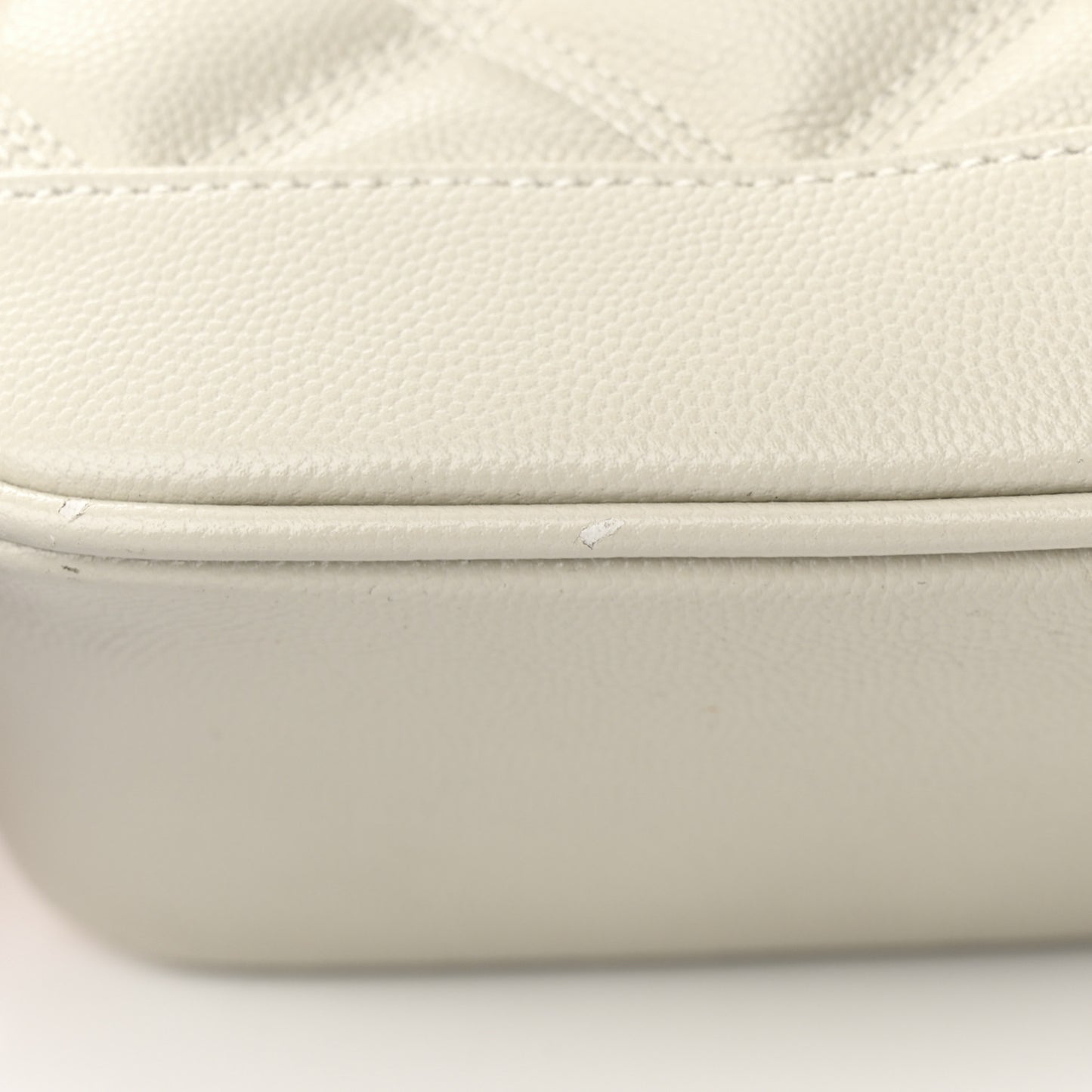 Grain de Poudre Quilted 80's Vanity Bag Crema Soft