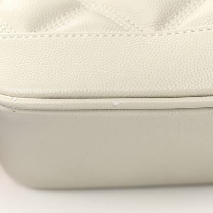 Saint Laurent Grain de Poudre Quilted 80's Vanity Bag Crema Soft 13 of 13