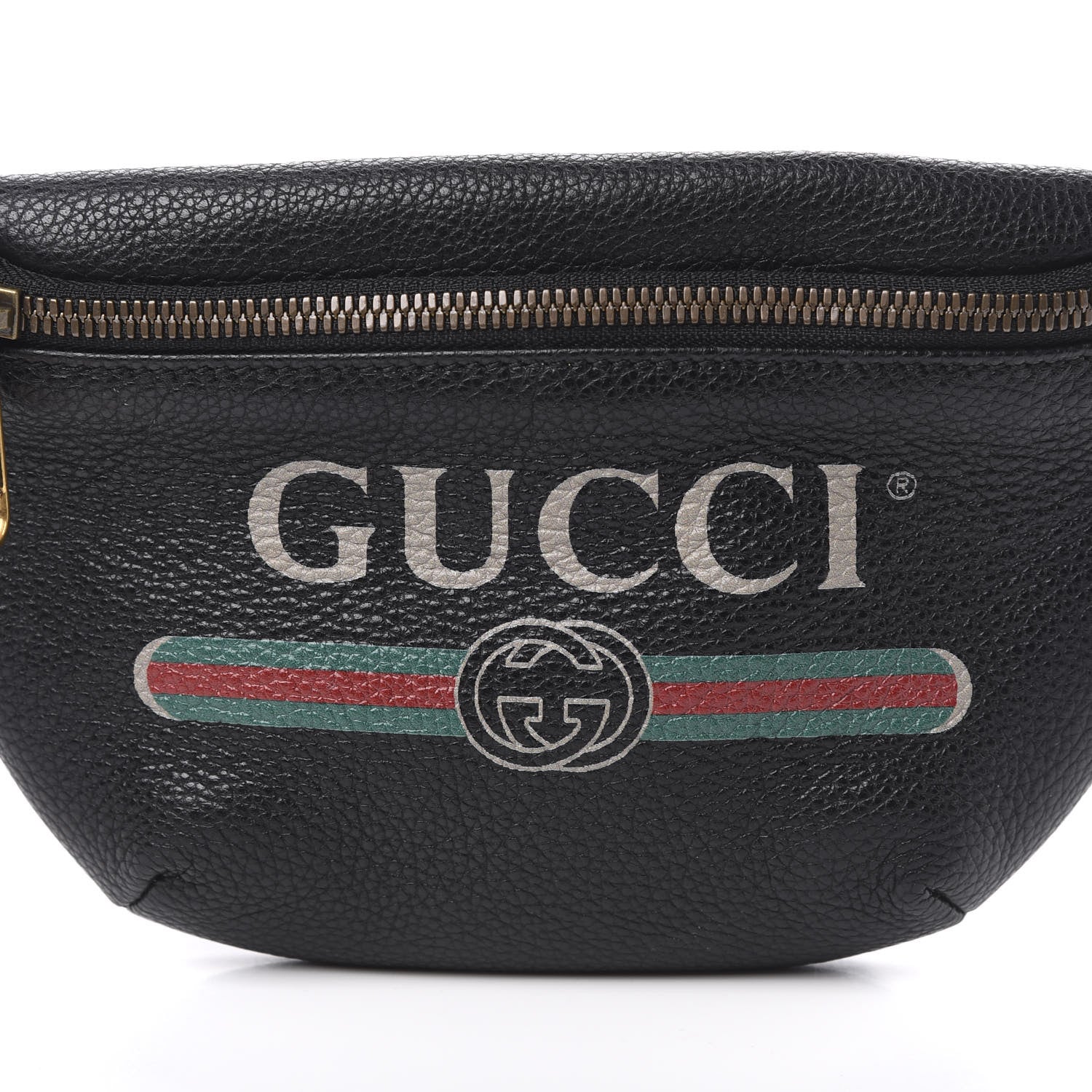 Gucci Grained Calfskin Small Logo Belt Bag Black 10 of 10