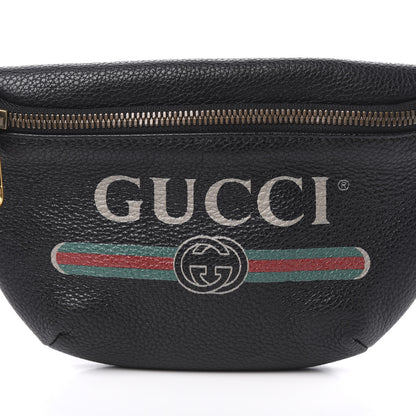 Gucci Grained Calfskin Small Logo Belt Bag Black 10 of 10