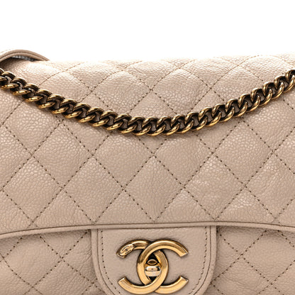 Chanel Crumpled Grained Calfskin Quilted Small Shiva Flap Beige 8 of 10