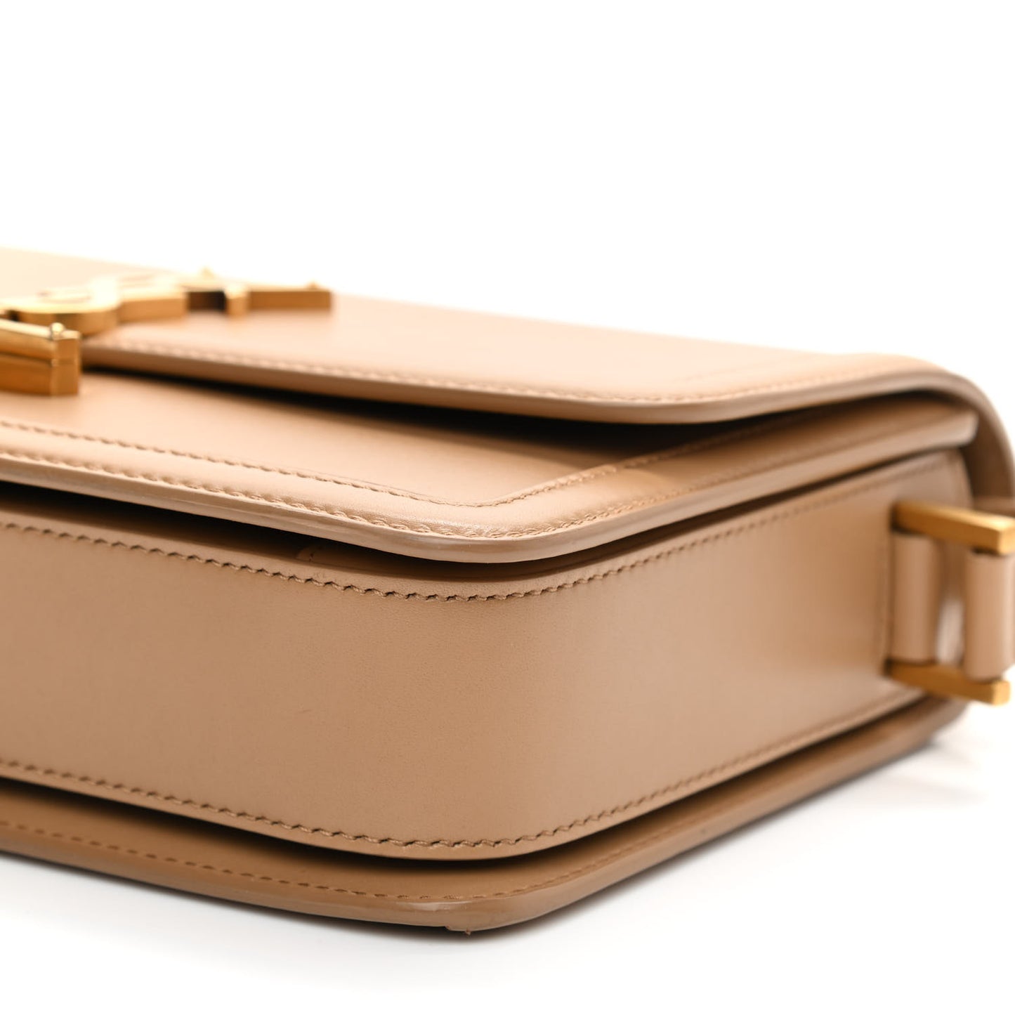 Box Calfskin Monogram Medium Solferino Satchel Natural Tan