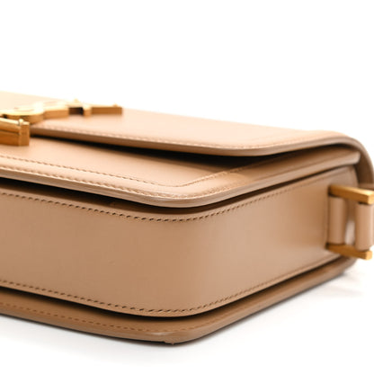 Saint Laurent Box Calfskin Monogram Medium Solferino Satchel Natural Tan 9 of 10