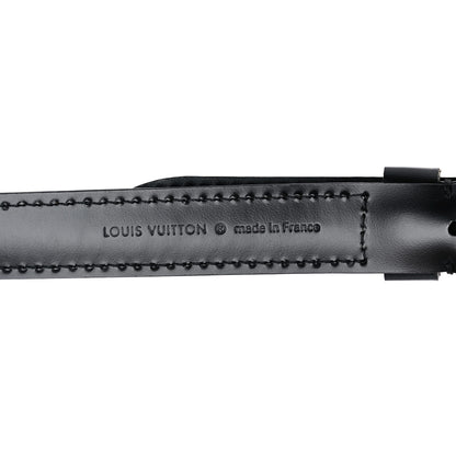 Louis Vuitton Calfskin 20mm Adjustable Shoulder Strap Black 3 of 5