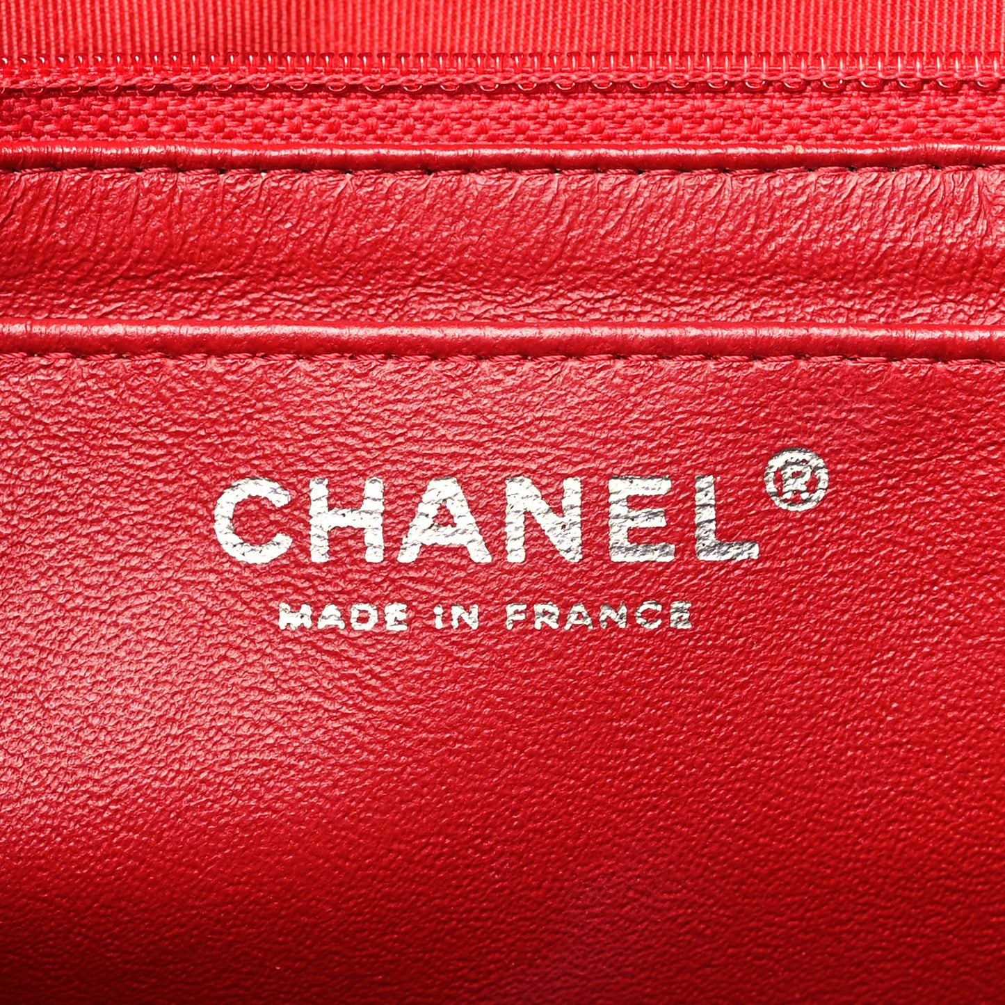 Lambskin Quilted Maxi Double Flap Red