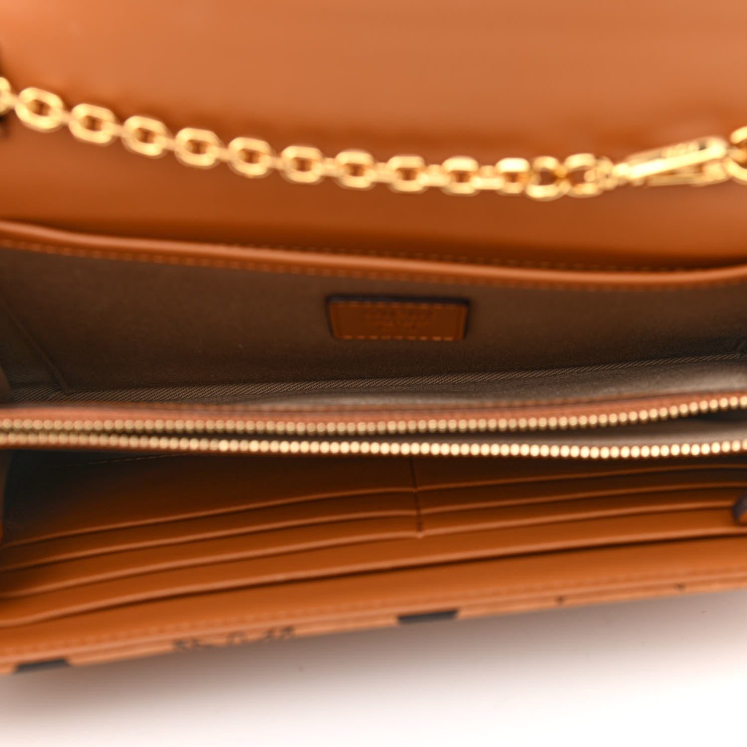 MCM Visetos Millie Wallet On Chain Cognac 5 of 9