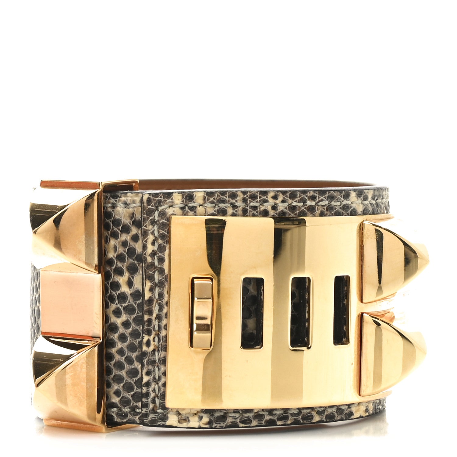 Hermes Lizard Collier De Chien CDC Bracelet T2 Ombre 3 of 6