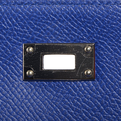 Hermes Epsom Kelly Longue Wallet Bleu Electrique 3 of 15