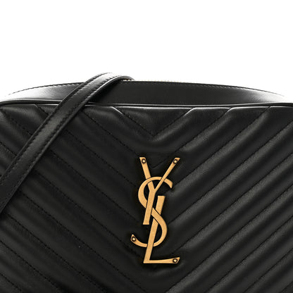 Saint Laurent Calfskin Matelasse Monogram Lou Camera Bag Black 8 of 12