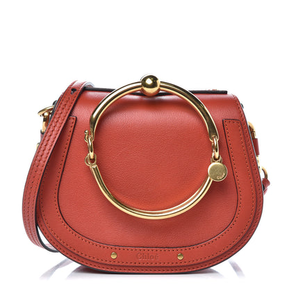 Chloe Calfskin Small Nile Bracelet Bag Earthy Red 1 of 9