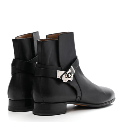 Hermes Calfskin Neo Low Boots 36.5 Black 4 of 13