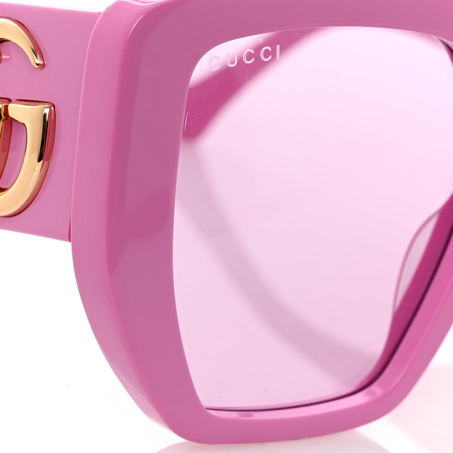 Acetate Square Frame Sunglasses GG0956S Pink