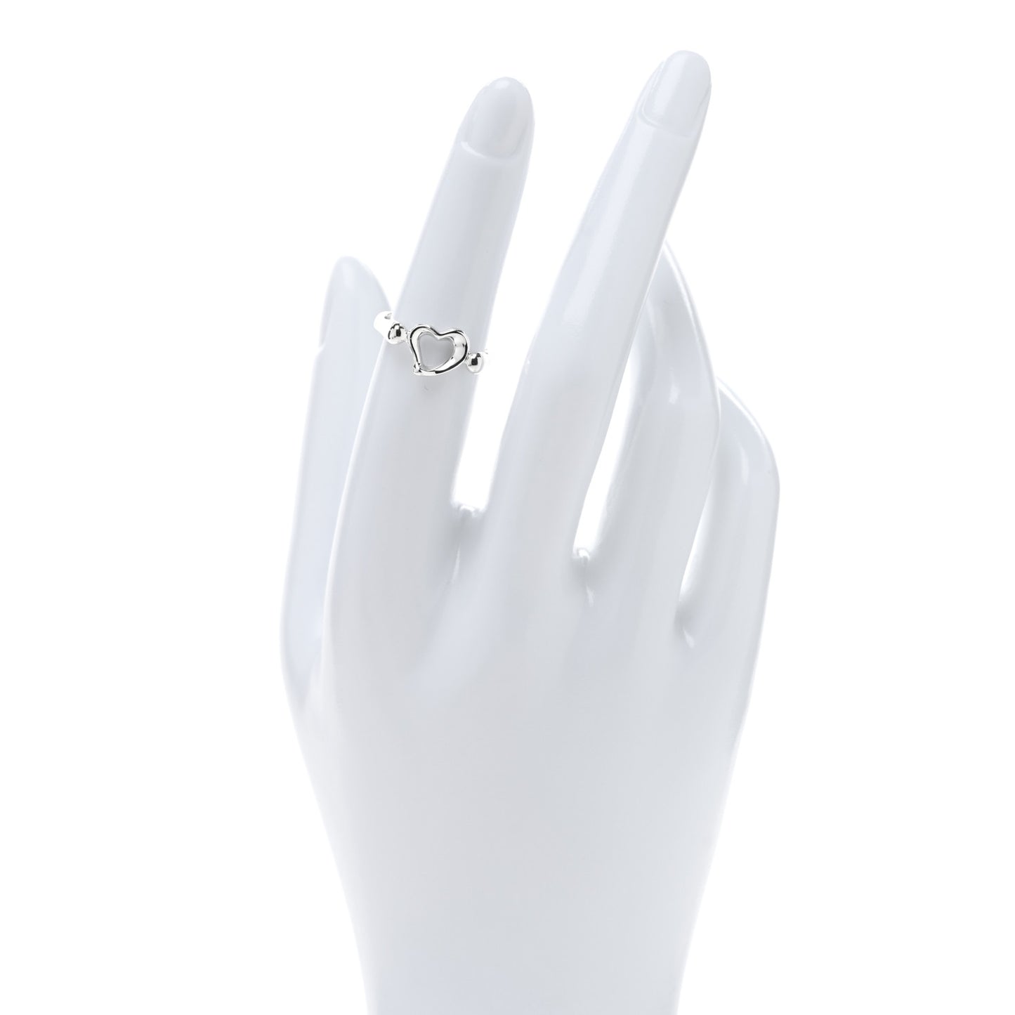 Sterling Silver Elsa Peretti Open Heart Ring 50 5.25