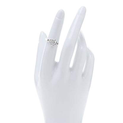 Tiffany Sterling Silver Elsa Peretti Open Heart Ring 50 5.25 2 of 4