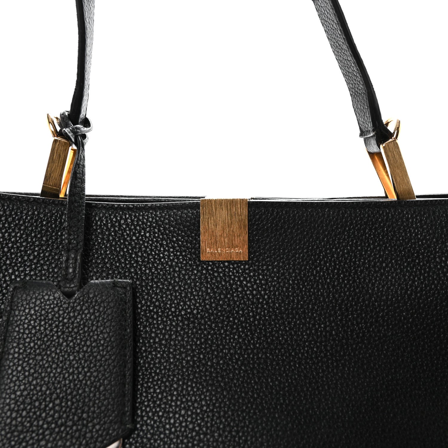 Balenciaga Calfskin Le Dix Soft Cabas M Shoulder Bag Black 9 of 11