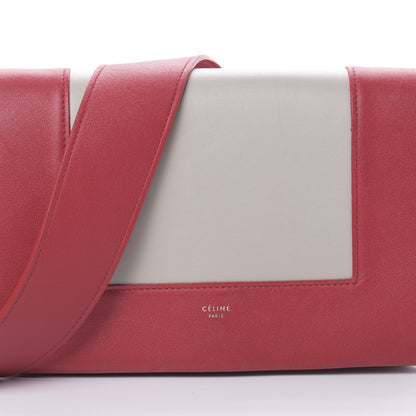 Celine Shiny Smooth Calfskin Medium Frame Shoulder Bag Poppy Red Clay 8 of 14