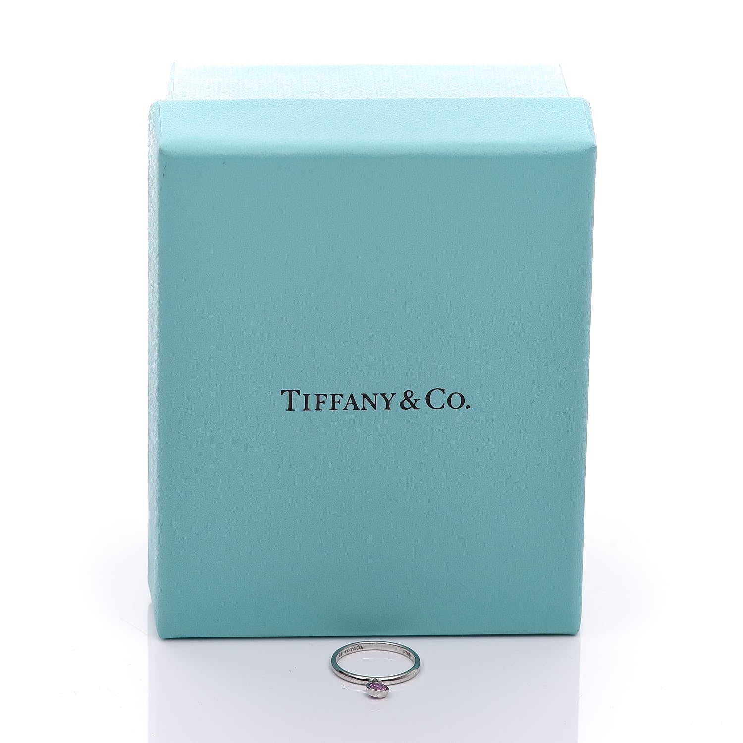 Tiffany Platinum Sapphire Swing Dangle Ring 44 3 6 of 6