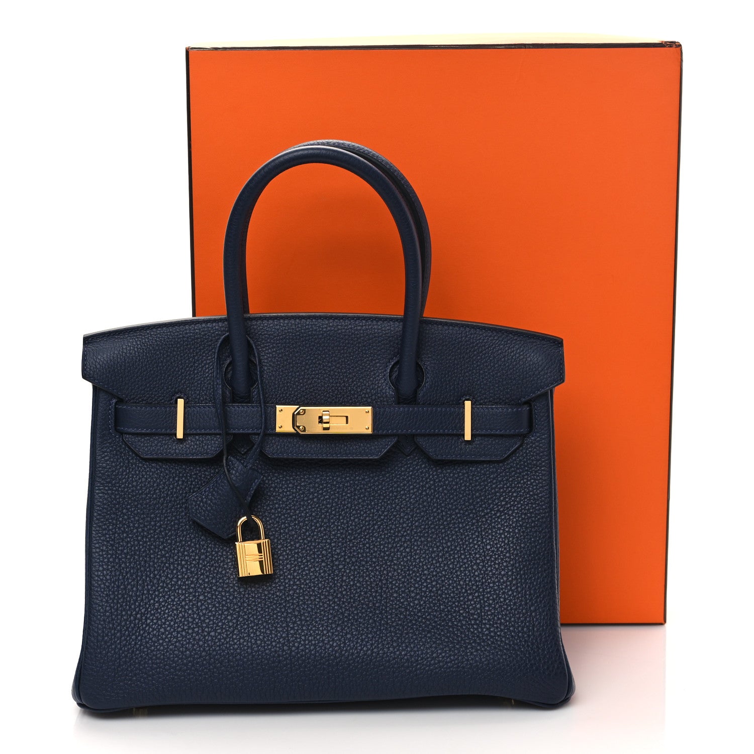 Hermes Togo Birkin 30 Bleu Nuit 11 of 11