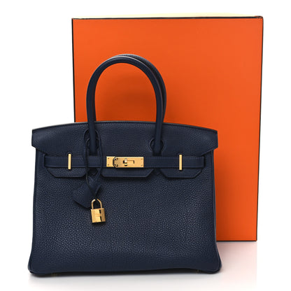 Hermes Togo Birkin 30 Bleu Nuit 11 of 11