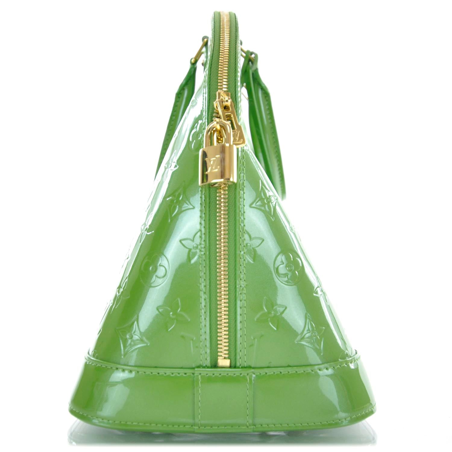 Louis Vuitton Vernis Alma MM Vert Tonic 4 of 9