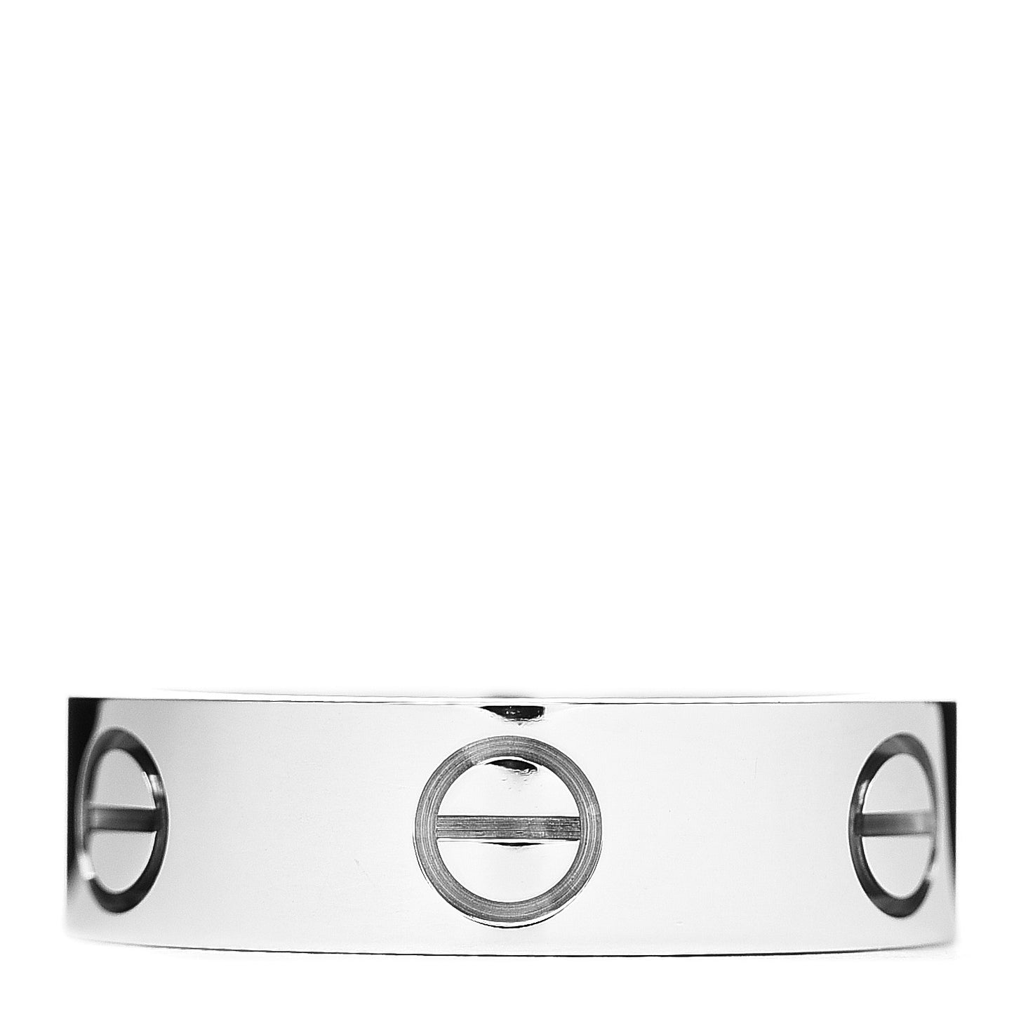 18K White Gold 5.5mm LOVE Ring 54 6.75