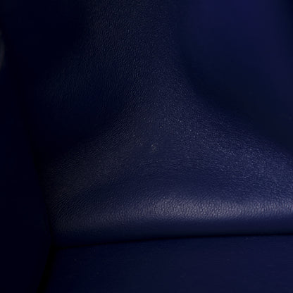 Celine Drummed Calfskin Suede Small Trapeze Indigo 11 of 11