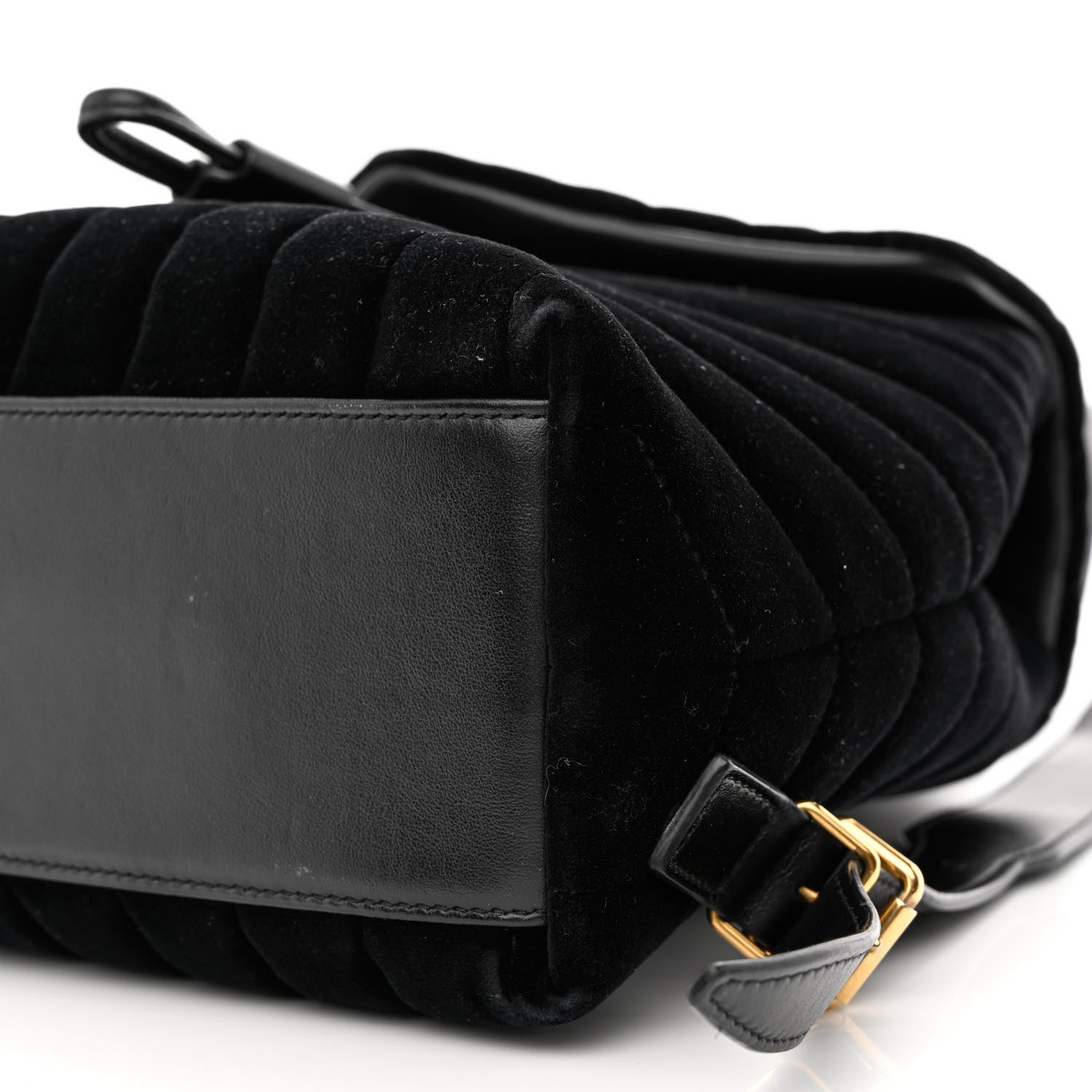 Saint Laurent Velvet Y Quilted Monogram Small Loulou Backpack Black 10 of 10