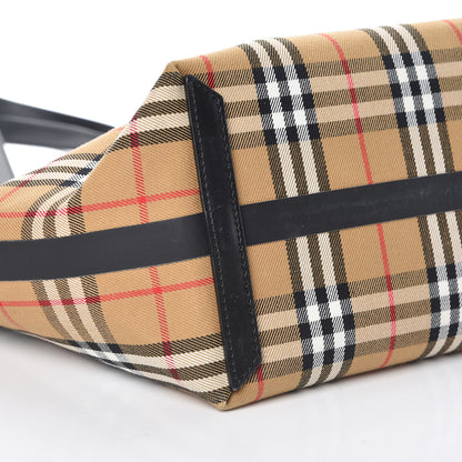 Burberry Vintage Check Medium The Giant Reversible Tote Antique Yellow Bright Red 12 of 16