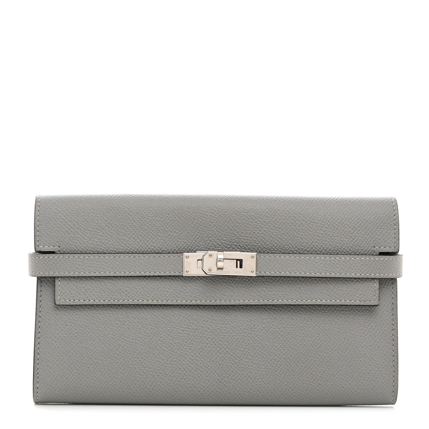 Hermes Epsom Kelly Longue Wallet Gris Mouette 1 of 7