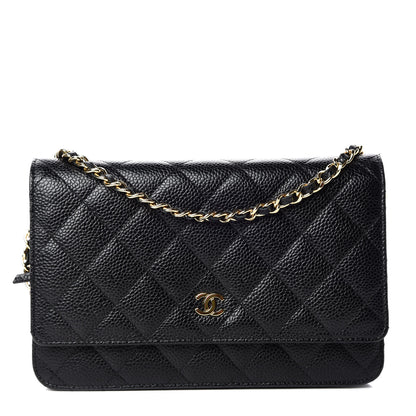 Chanel Caviar Quilted Wallet On Chain WOC Black 1 of 11