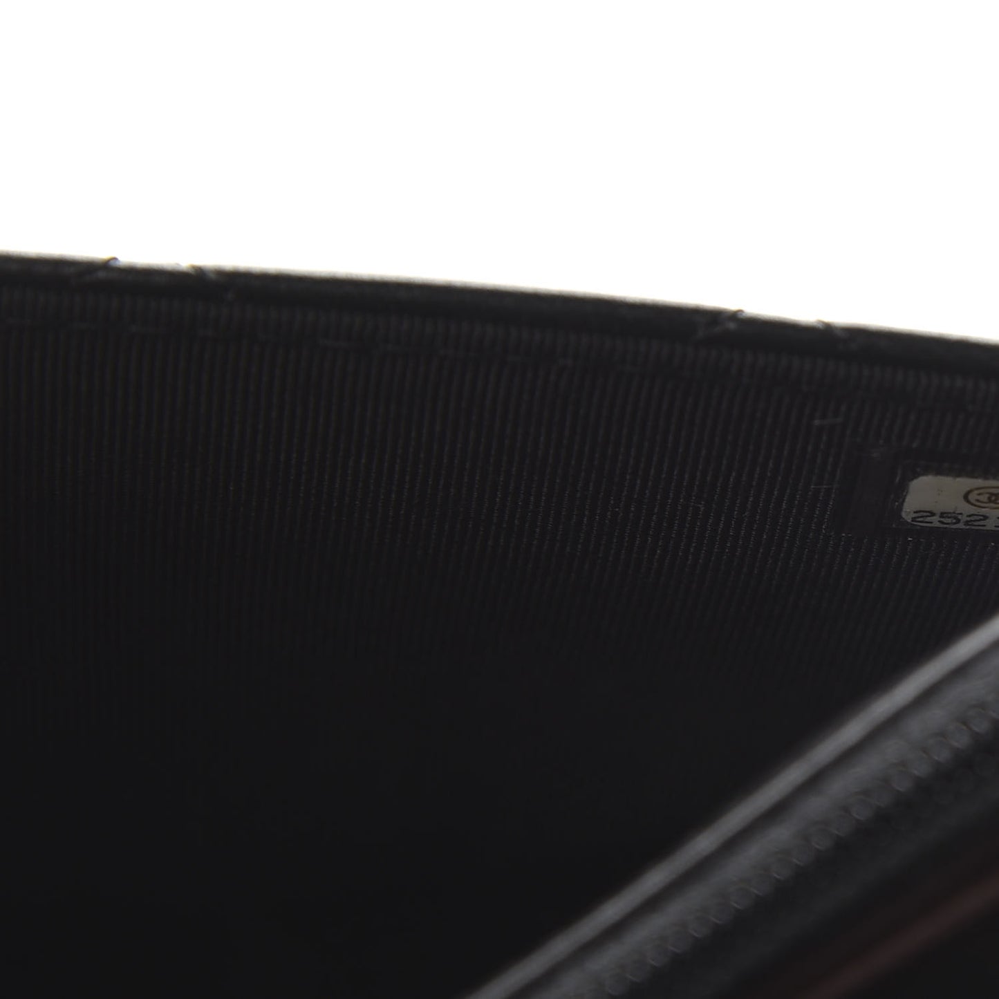 Lambskin Quilted Wallet On Chain WOC Black