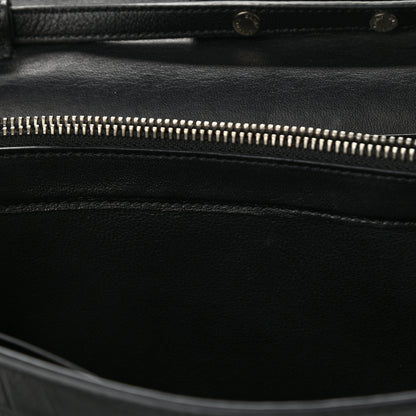 Saint Laurent Lambskin Crocodile Embossed Classic Paris Chain Wallet Black 11 of 12