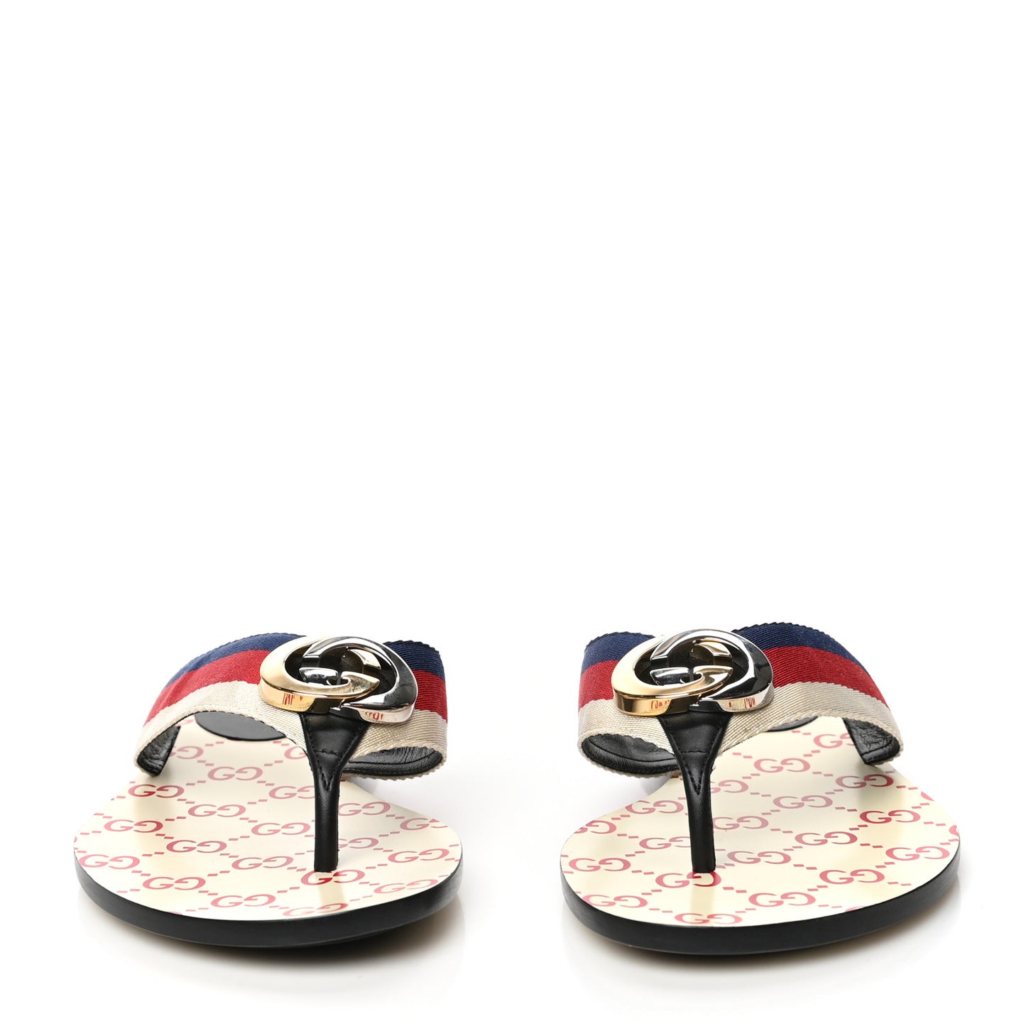 Canvas Web Womens Kika Thong Sandals 37.5 White Red Blue