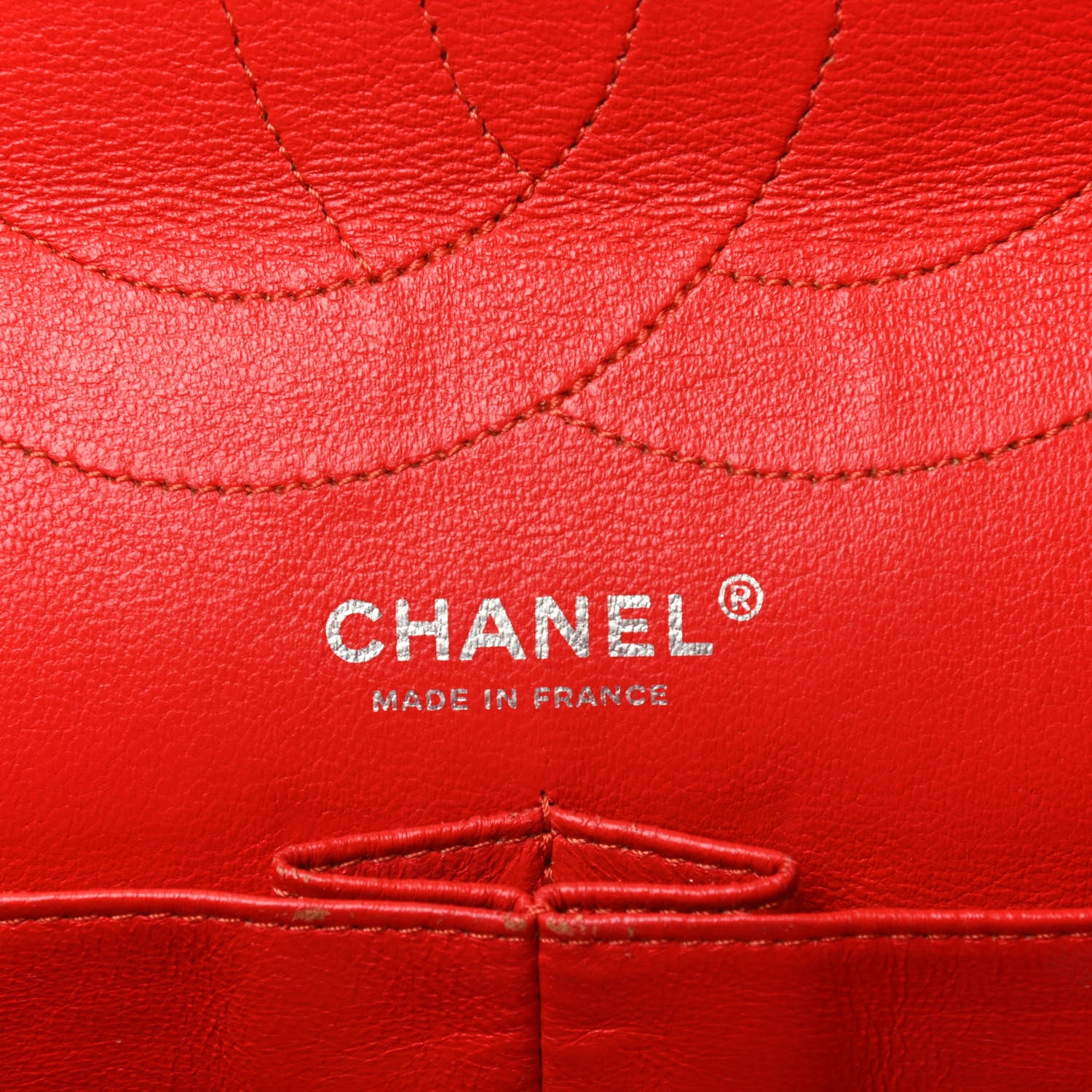 Chanel Distressed Patent Quilted 2.55 Reissue 227 Flap Red 6 of 9