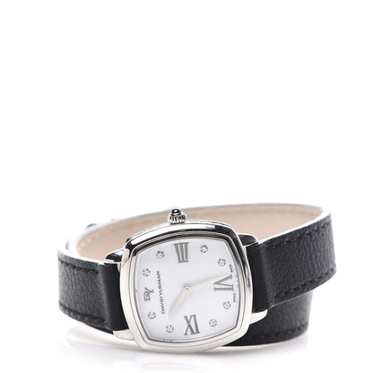 David Yurman Stainless Steel Calfskin Diamond 27mm Albion Wrap Quartz Watch 3 of 8