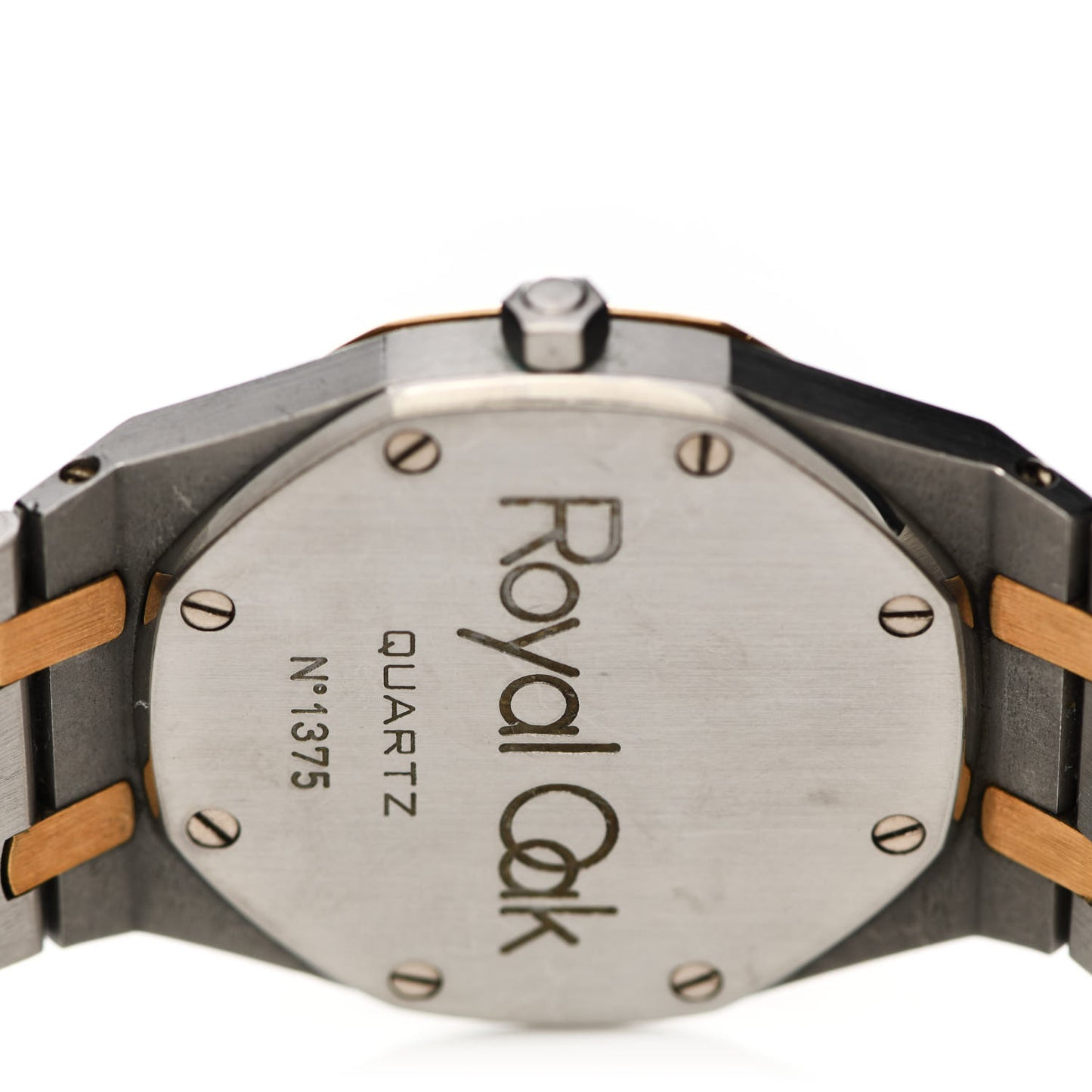 Stainless Steel 18K Yellow Gold 36mm Royal Oak Quartz Watch Grey 14790SA