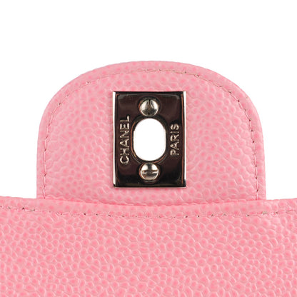 Chanel Caviar Quilted Medium Double Flap Pink 6 of 9