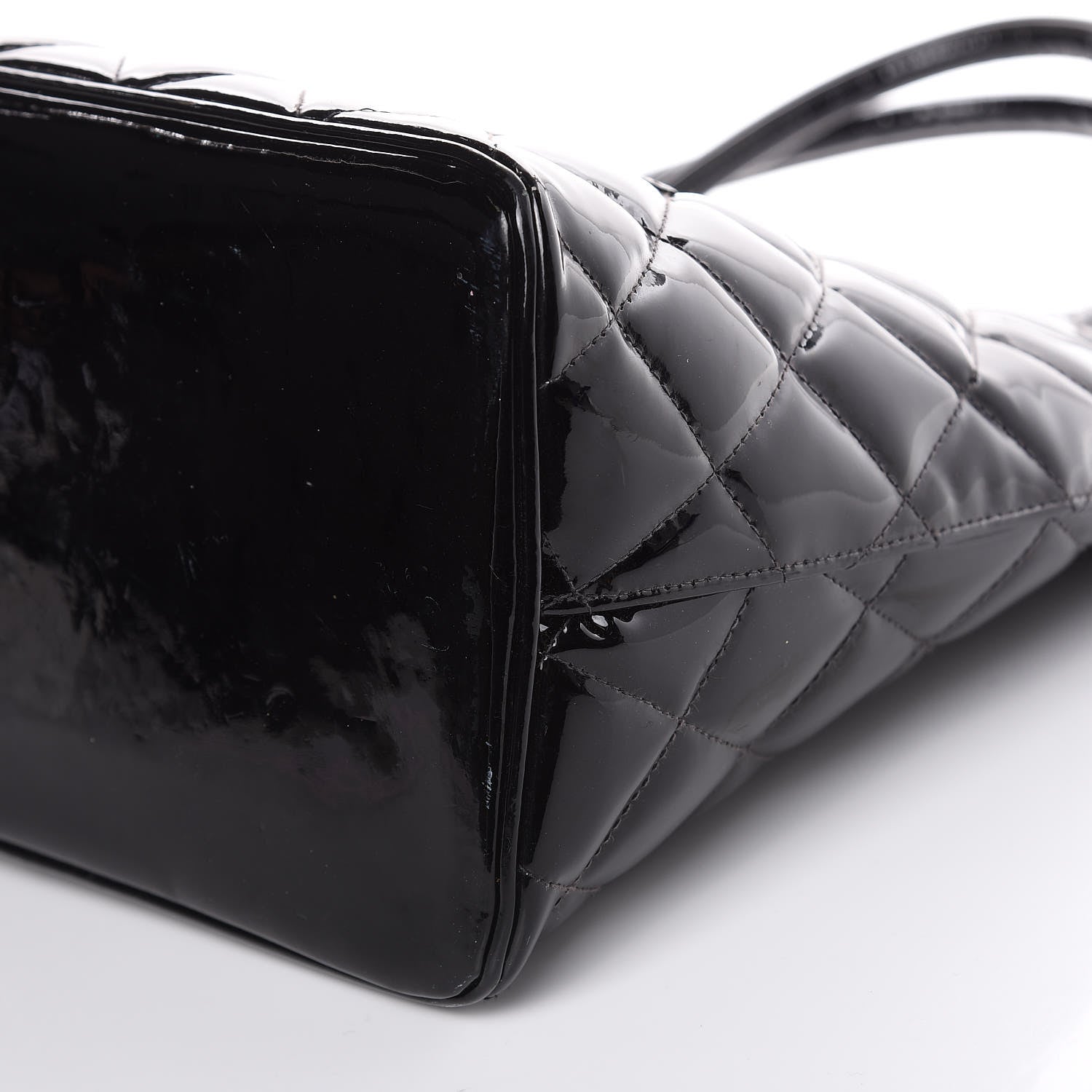 Chanel Patent Quilted Medallion Tote Black 8 of 17