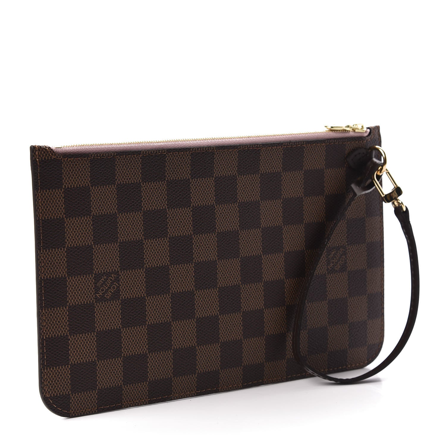 Louis Vuitton Damier Ebene Neverfull MM GM Pochette Rose Ballerine 3 of 9