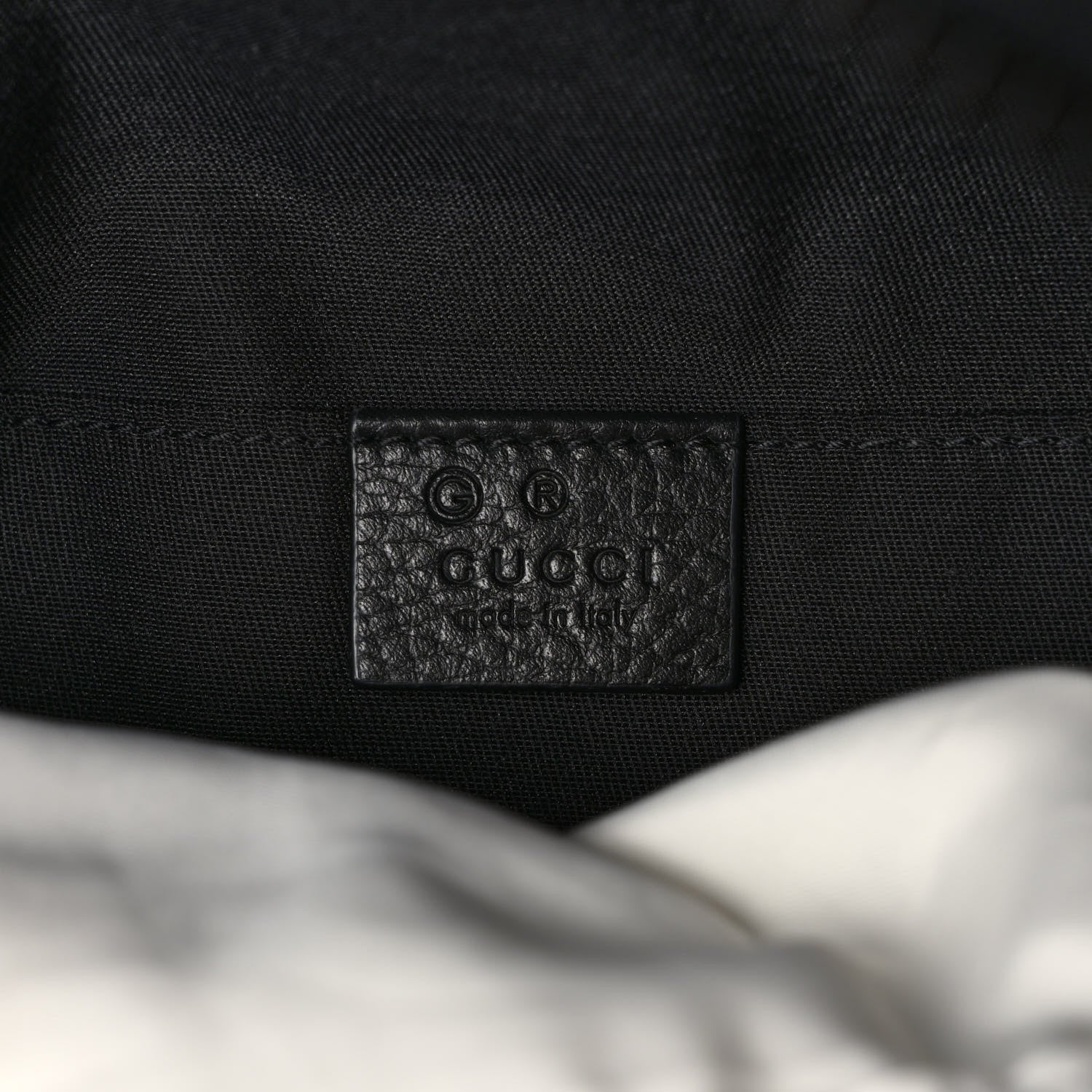 Gucci Nylon Monogram Fanny Pack Belt Bag Black 6 of 8