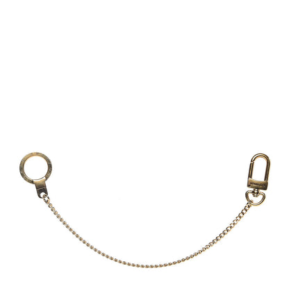 Louis Vuitton Metal Pochette Extender Key Ring Chain Gold 1 of 5