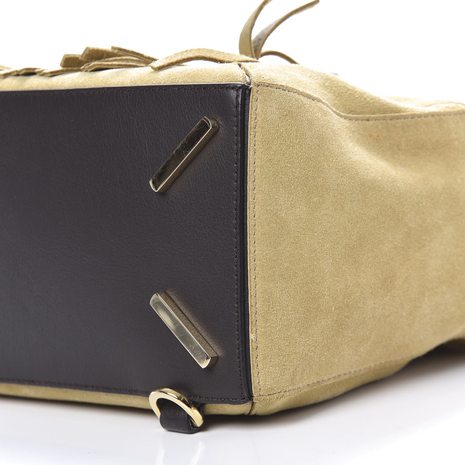 Loewe Suede Fringe Puzzle Bag Gold 10 of 12