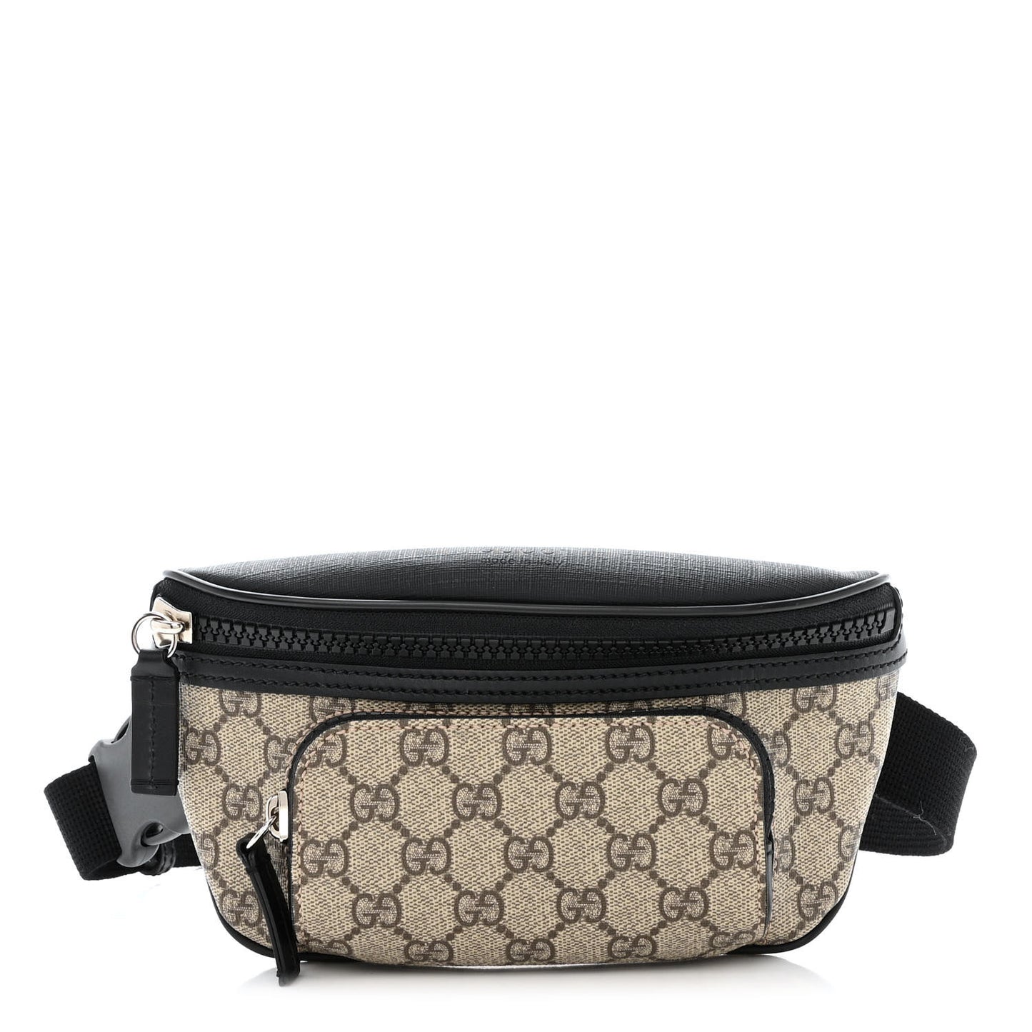 GG Supreme Monogram Belt Bag Black