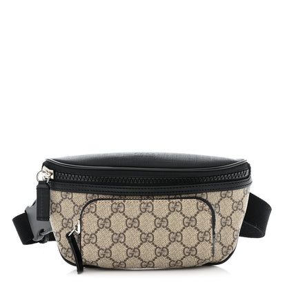 Gucci GG Supreme Monogram Belt Bag Black 1 of 11