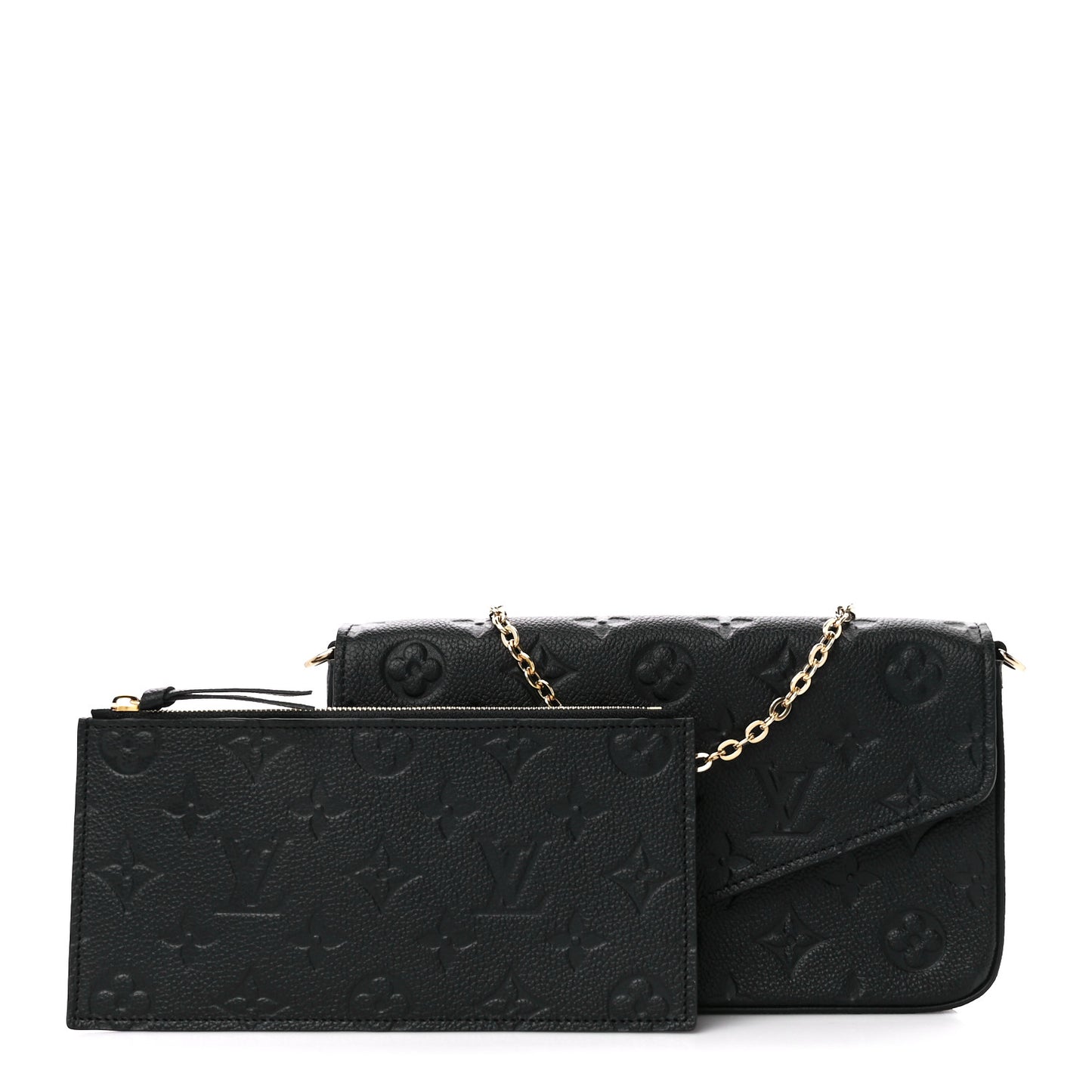 Empreinte Pochette Felicie Chain Wallet Black