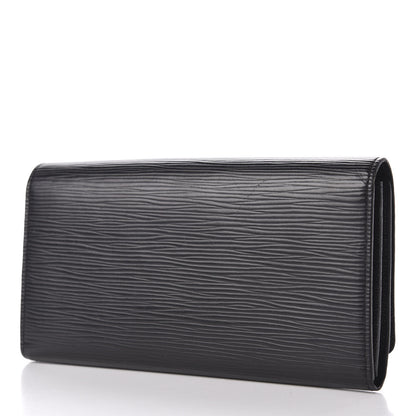 Louis Vuitton Epi Louise Wallet Black 3 of 7