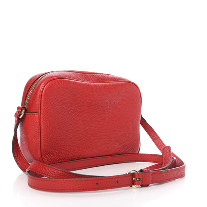 Gucci Pebbled Calfskin Small Soho Disco Bag Tabasco Red 3 of 10