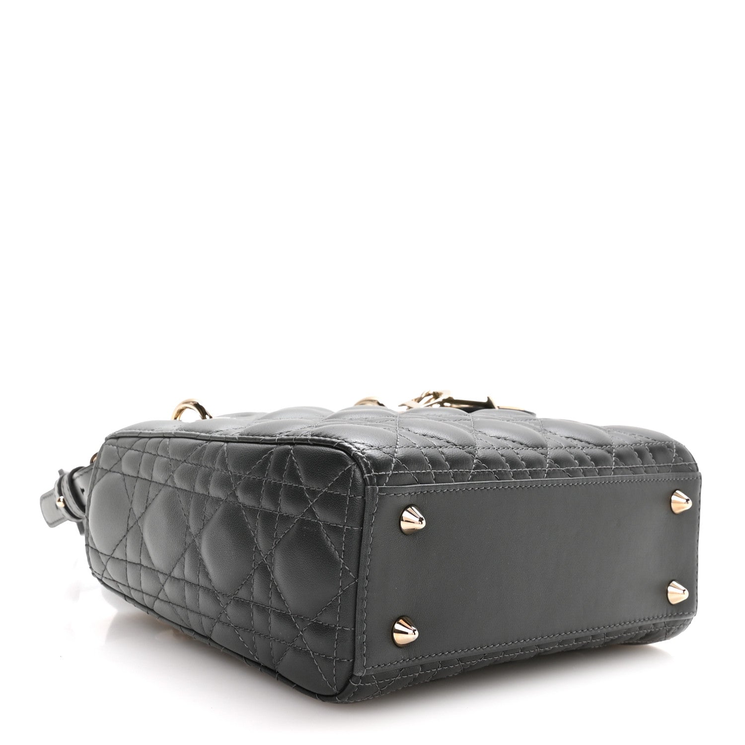 Christian Dior Lambskin Cannage Gradient Small My ABCDior Lady Dior Grey 4 of 10