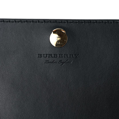 Burberry Grained Calfskin House Check Tartan Mix Hampshire Wallet On Chain Black 7 of 11