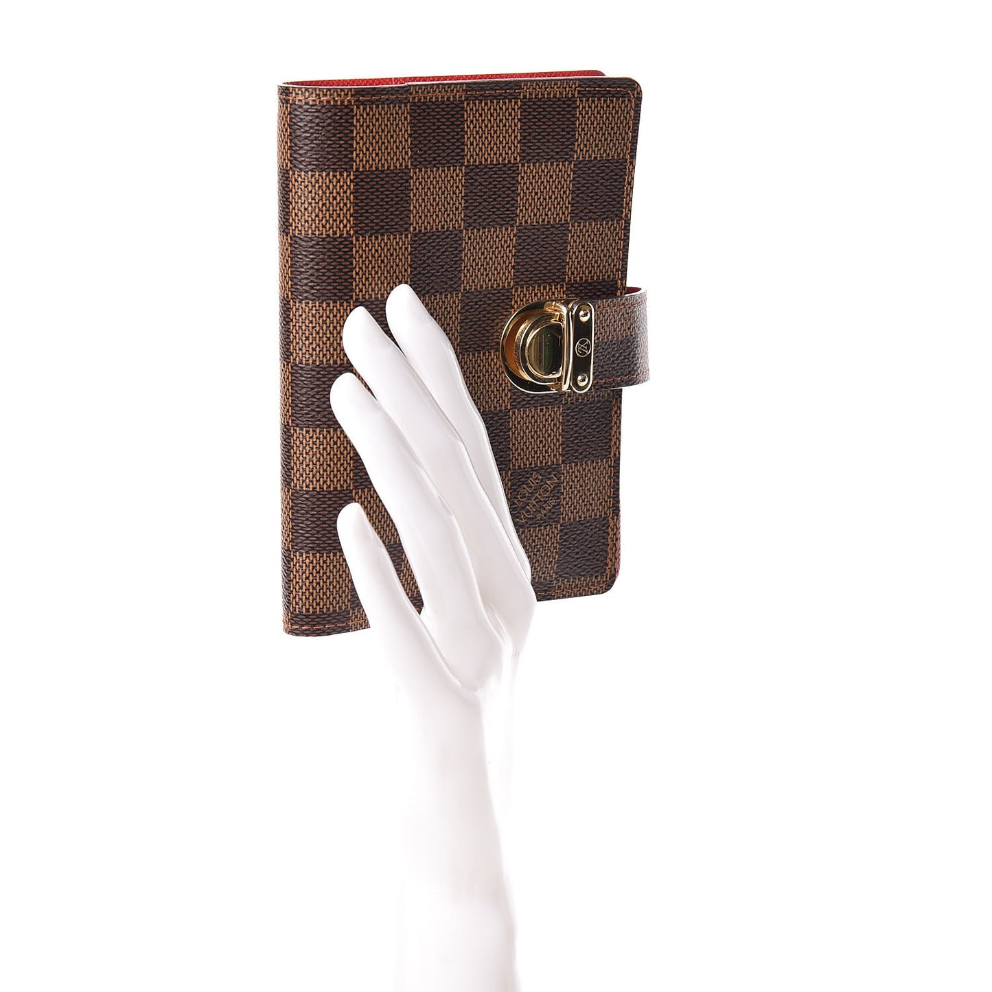 Damier Ebene Koala Small Ring Agenda Cover Red